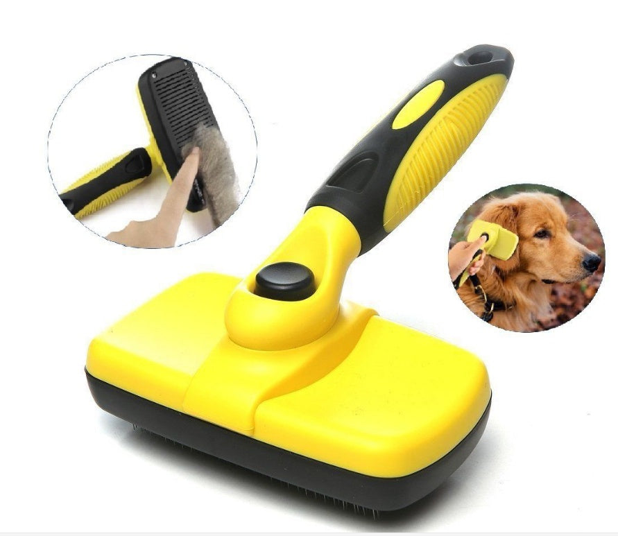 Self-Cleaning Pet Slicker Brush