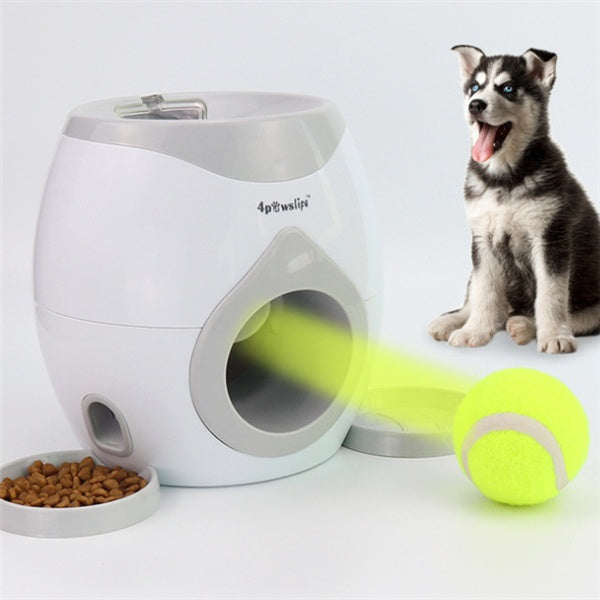Tennis Ball Food Reward Machine - Interactive Dog Training Toy | Smart Treat Dispenser for Dogs