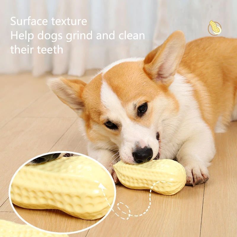 Peanut Shape Dog Chew Toy