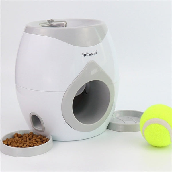 Tennis Ball Food Reward Machine - Interactive Dog Training Toy | Smart Treat Dispenser for Dogs