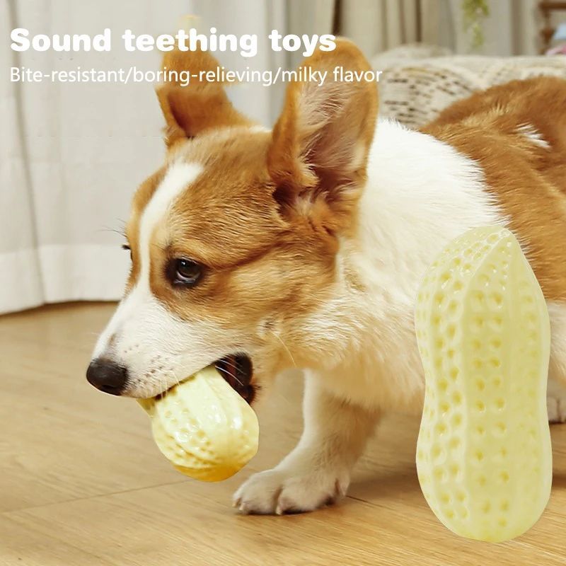 Peanut Shape Dog Chew Toy