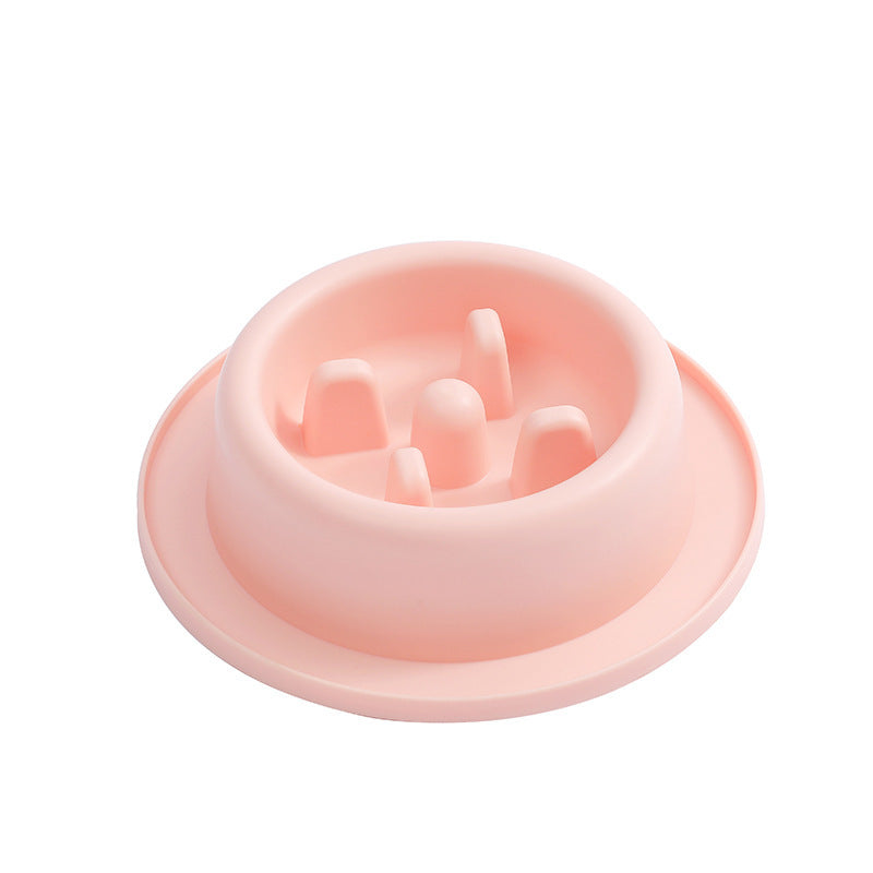 Pink silicone lid with a central hole on a white background