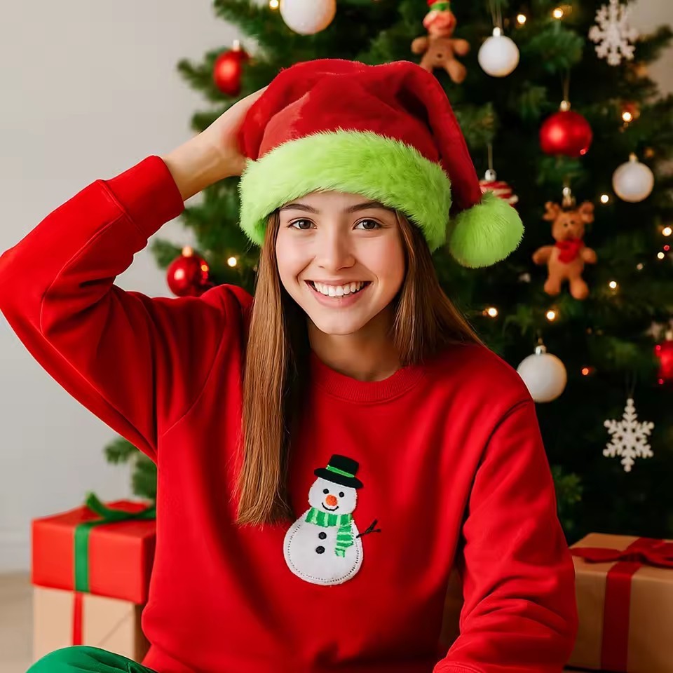 Plush Santa Hats Velvet Christmas Hat