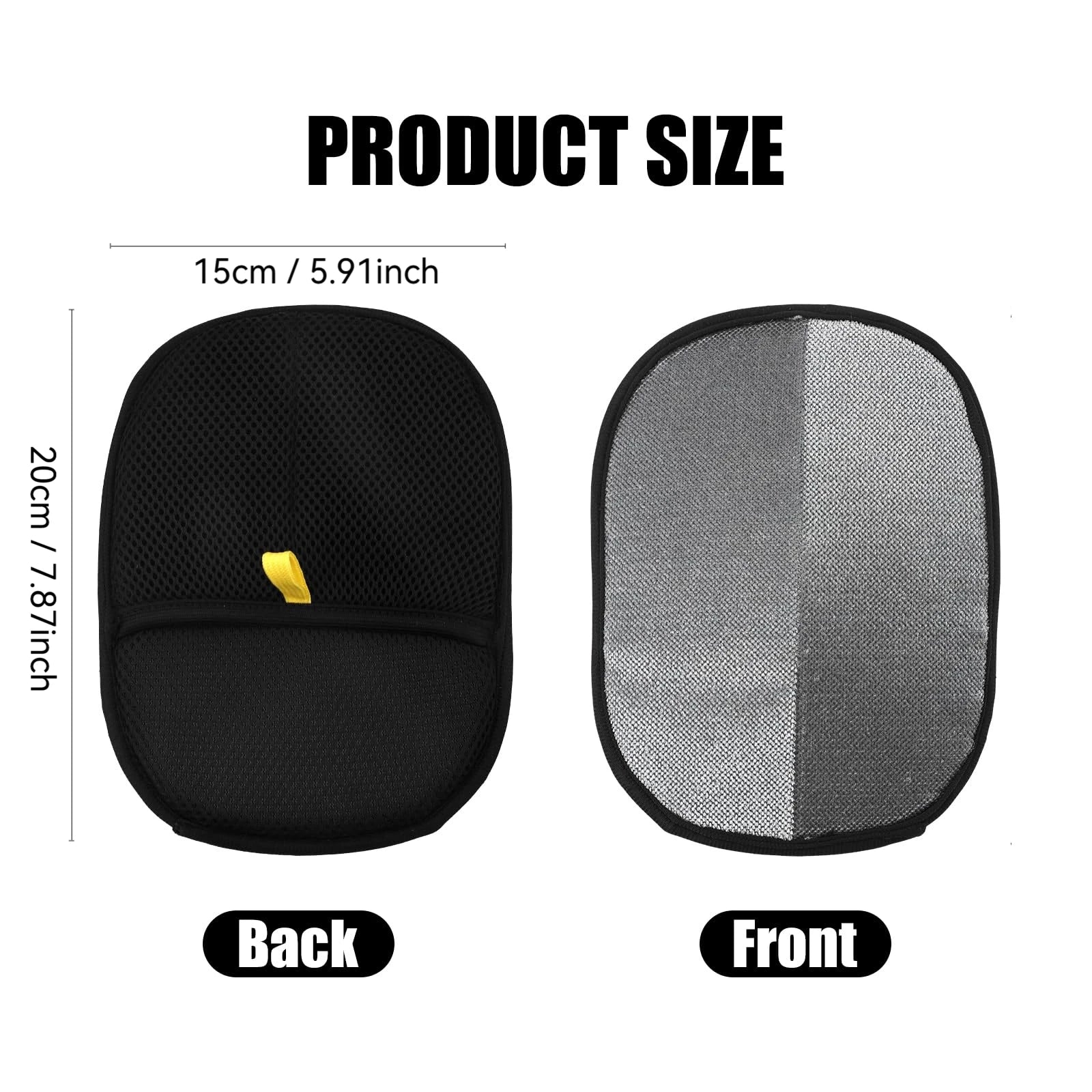 Dual-Sided Reusable Grooming Gloves for Effective Pet Hair Extraction from Carpets