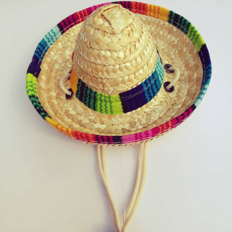 Cute Mini Mexican Sombrero Straw Hat