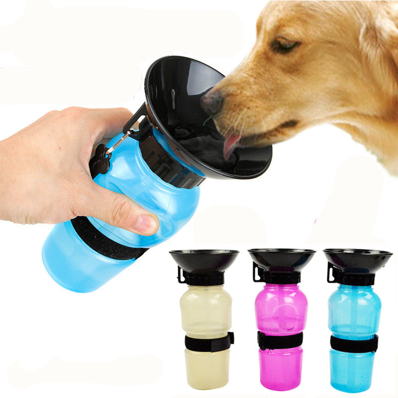 Portable Dog Water Bottle With Bowl