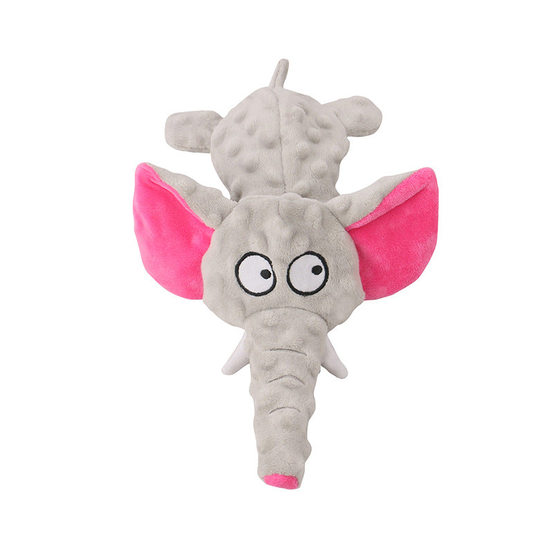 Soft Squeaky Elephant Dog Toy