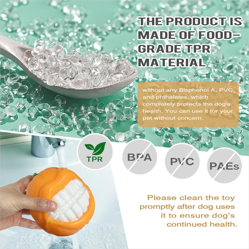 Funny Orange Squeaky Dog Toy